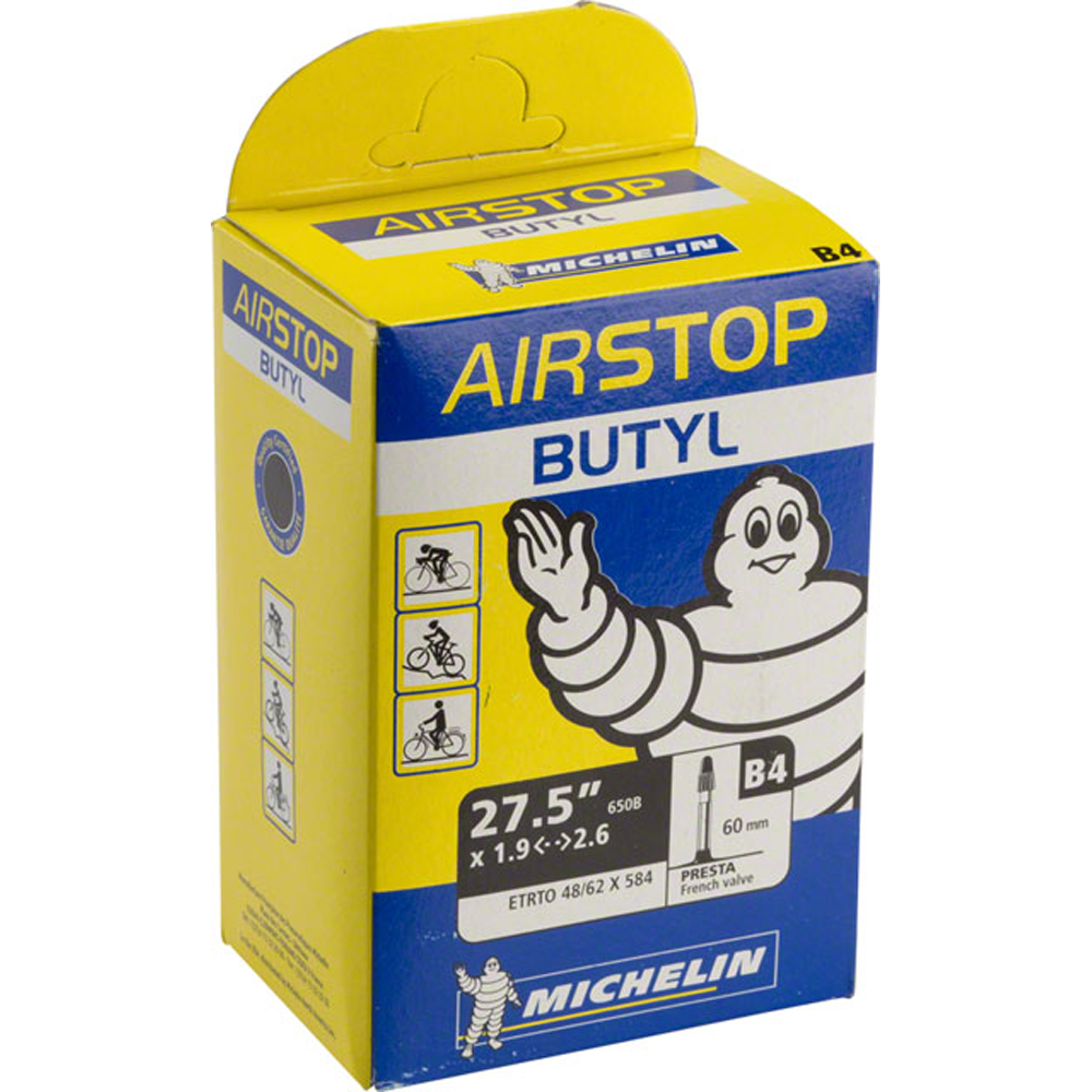 Michelin Airstop Butyl Tube Intérieur 27.5/" X 1.90-2.60/" Presta 60 mm Valve 650B