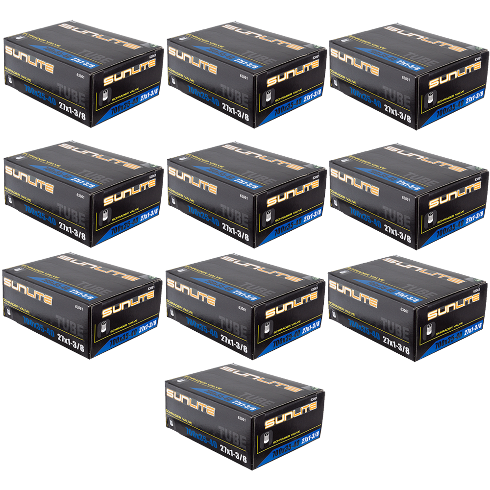 Sunlite Inner tubes 10-Pack 700x35-40c schrader valve 32 mm Hybride Confort