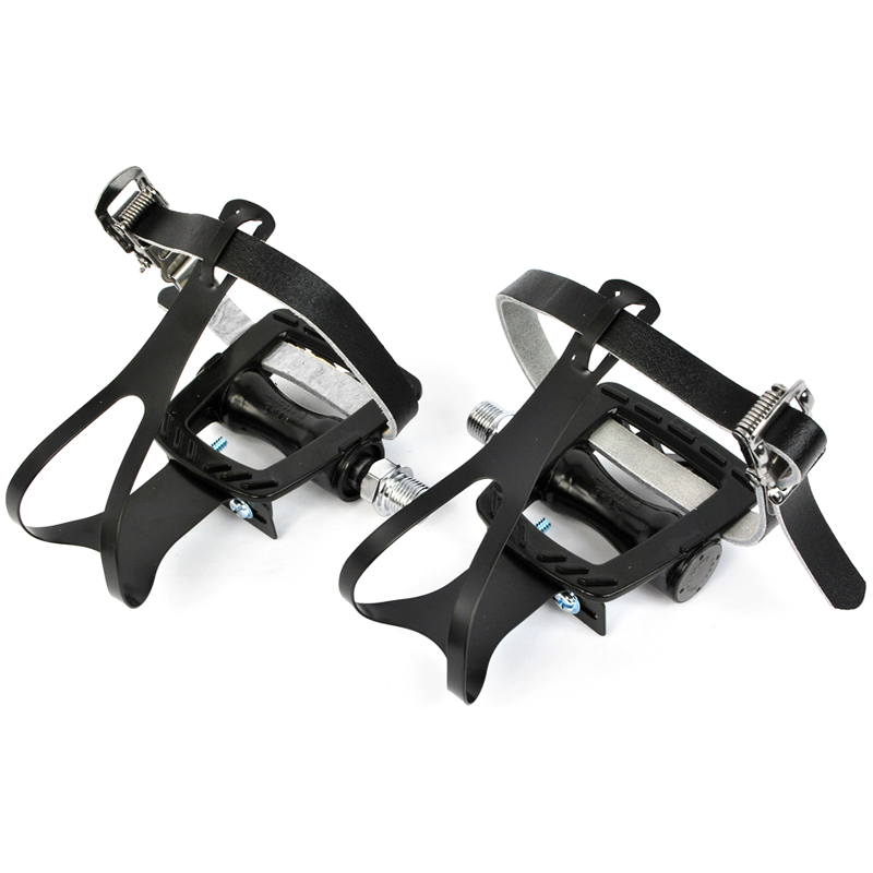 bike pedals with toe clips and straps