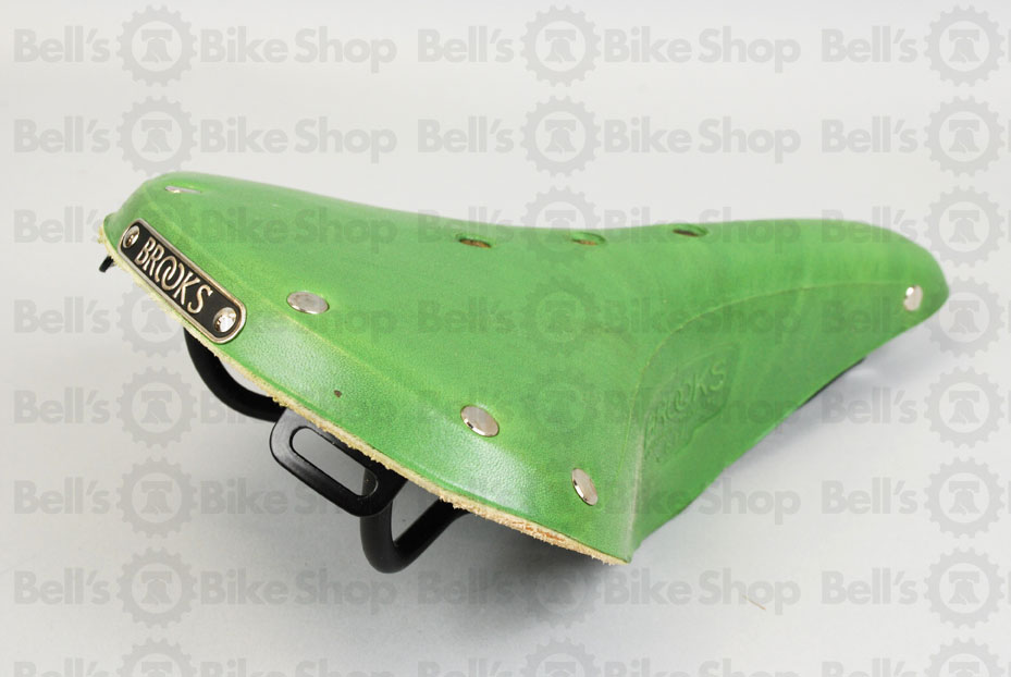 green bike saddle