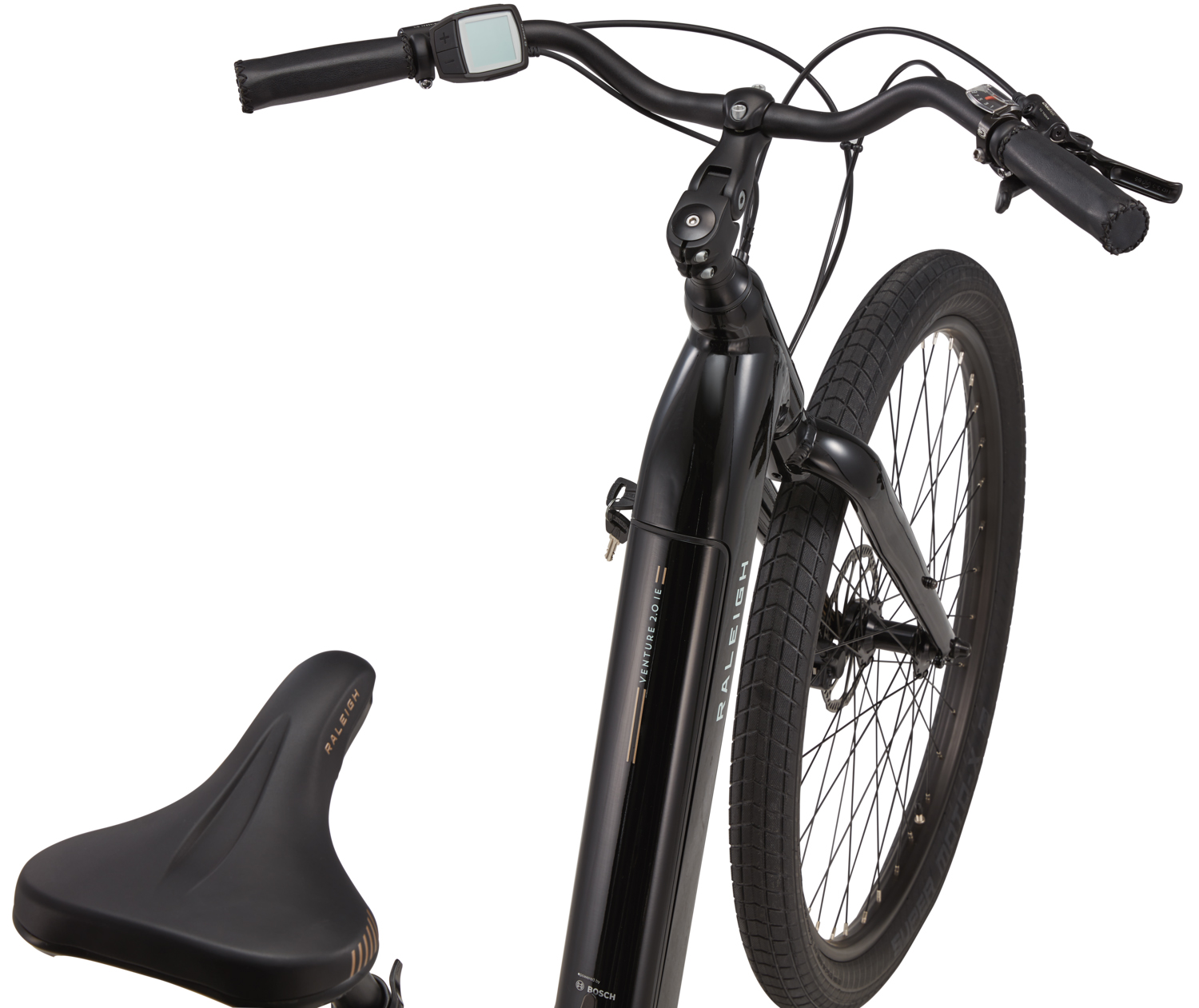 Raleigh Venture iE Step Thru E-Bike - Medium - Black
